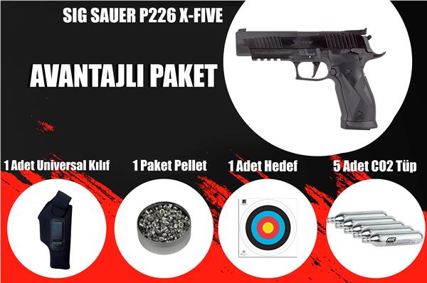 Sig Sauer P226 X-Five Black Blowback Havalı Tabanca